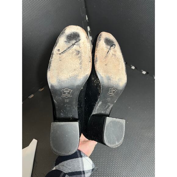 FREE PEOPLE CECILE BLACK VELVET ANKLE BOOT WOMENS SHOES SIZE 38 US 7.5 - Picture 6 of 8